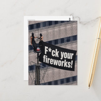 Carte Postale Grimpeurs de Toures F*ck Vos Feux d'Artifice