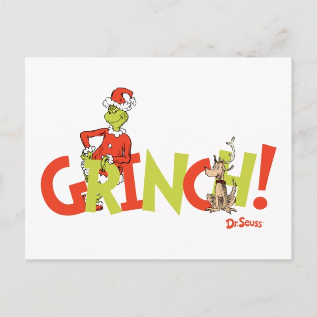 Carte Postale Grinch! Character Logo Graphic (Devant)