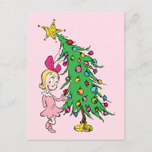 Carte Postale Grinch J'ai été la bonne Cindy-Lou Who