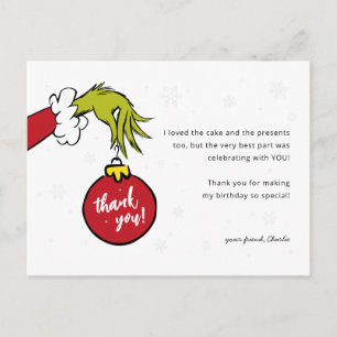 Carte Postale Grinch Mean One Anniversaire Merci