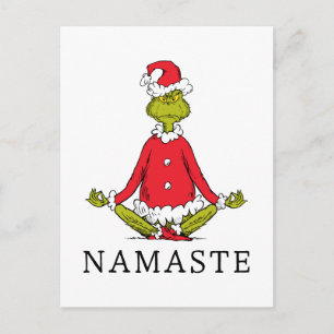 Carte Postale Grinch Namaste Père Noël