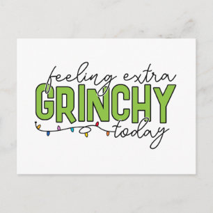Carte Postale Grinch Se sentir particulièrement grincheux aujo