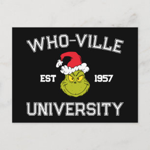 Carte Postale Grinch Who-ville Université depuis 1957