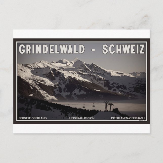 Carte Postale Grindelwald Fog (Devant)