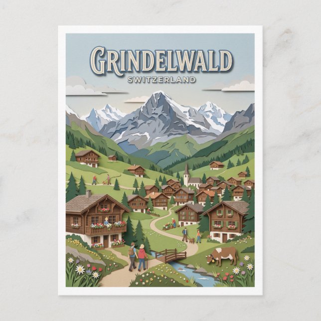 Carte Postale Grindelwald Suisse (Devant)