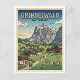 Carte Postale Grindelwald Suisse