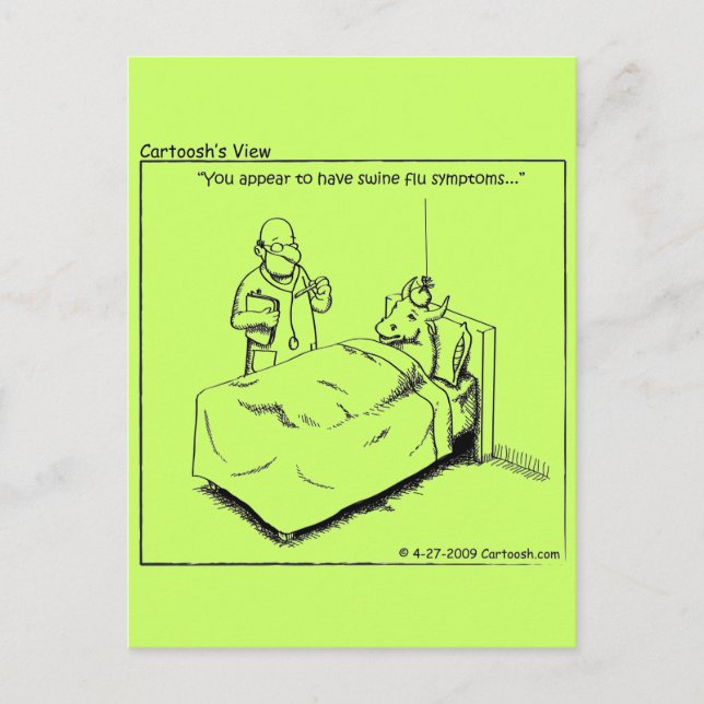 Carte Postale Grippe porcine (Devant)