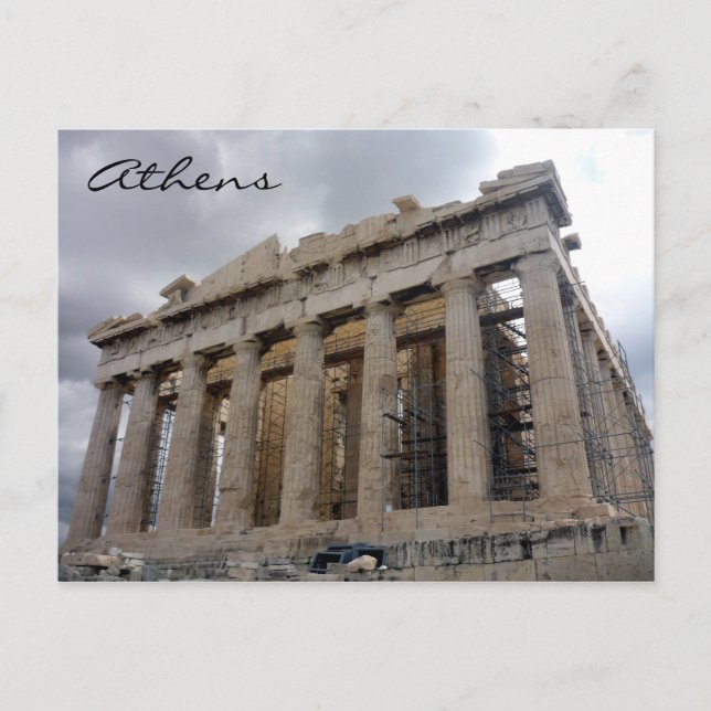 Carte Postale gris acropolis (Devant)