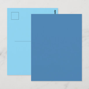 Carte Postale Gris Bleu Acier Uni