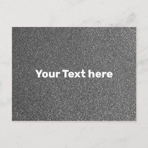 Carte Postale Gris Gris Argent Texture Texturé Simple Uni