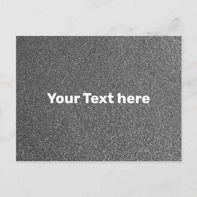 Carte Postale Gris Gris Argent Texture Texturé Simple Uni (Devant)