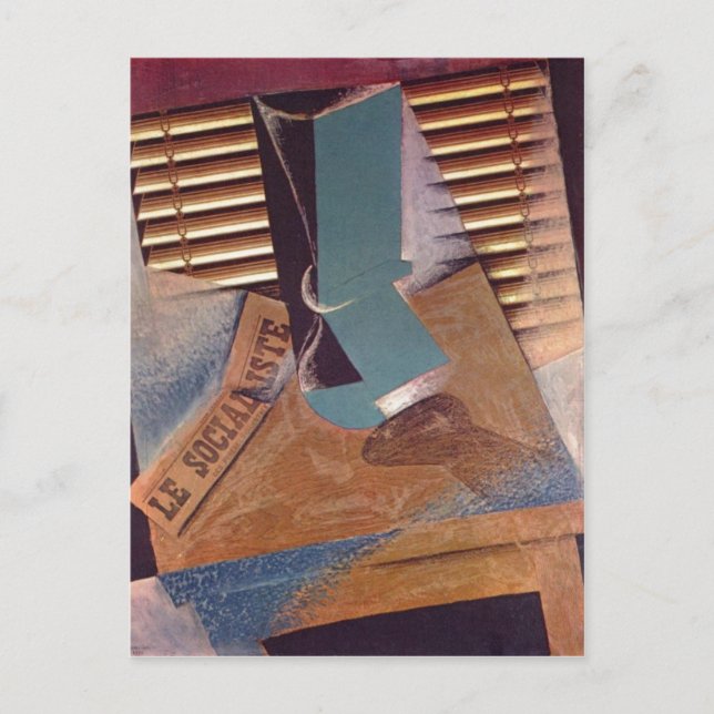 Carte Postale Gris, Juan Die Jalousie Le Sunblind 1914 Technique (Devant)