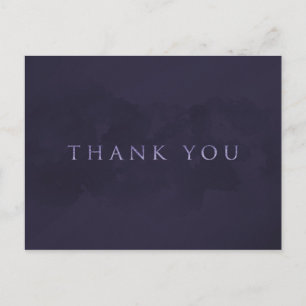 Carte Postale Gris prune fumé Chic Glam Moderne MERCI