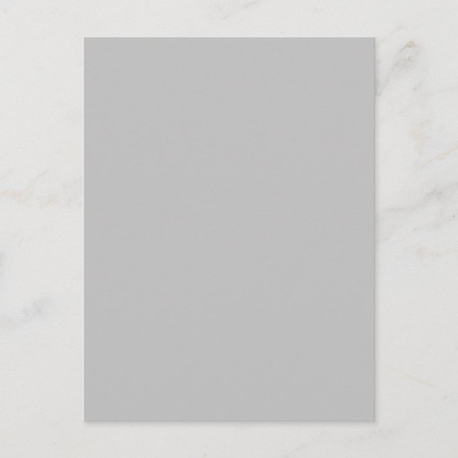 Carte postale grise minimale | Design moderne et é (Devant)