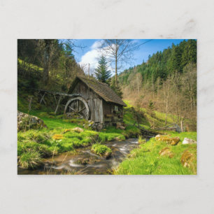 Carte Postale Grist Mill dans la Forêt-Noire