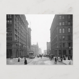 Carte Postale Griswold Street, Détroit : 1906