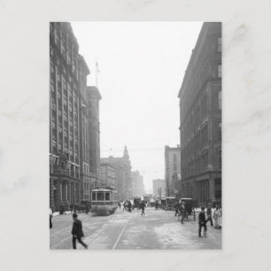 Carte Postale Griswold Street, Détroit : 1906