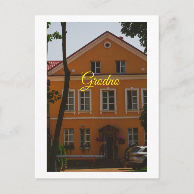 Carte Postale Grodno Bélarus Architecture Rue Bâtiment (Devant)