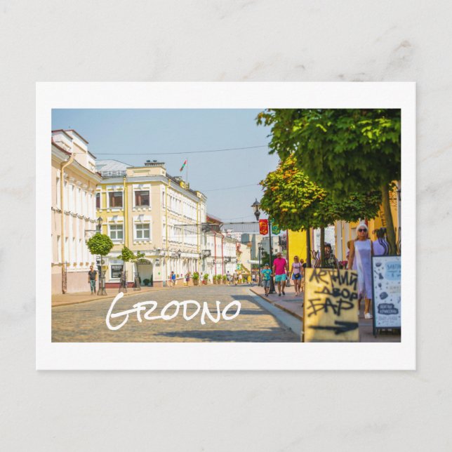 Carte Postale Grodno Biélorussie Architecture Vie Sovetskaya (Devant)