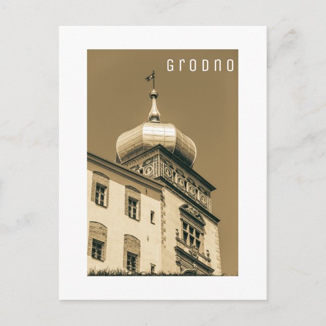 Carte Postale Grodno Biélorussie Architecture Ville Vue Château (Devant)