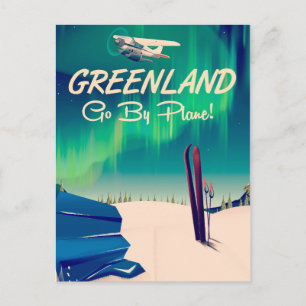 Carte Postale Groenland 'Allez Par Avion ! '