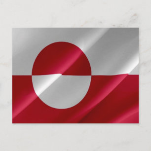 Carte Postale Groenland - Drapeau