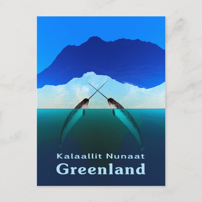 Carte Postale Groenland - Narwhal (Devant)