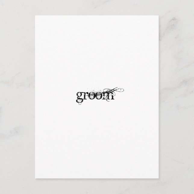 Carte Postale Groom (Devant)