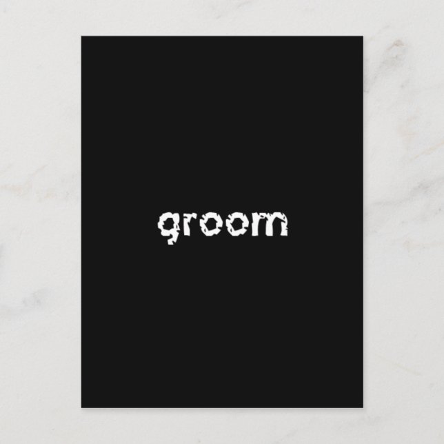 Carte Postale Groom (Devant)