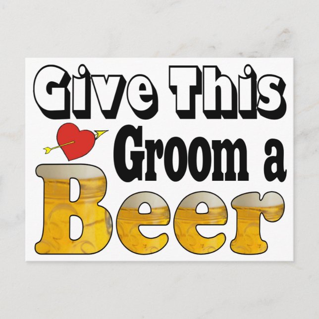 Carte Postale Groom de bière (Devant)