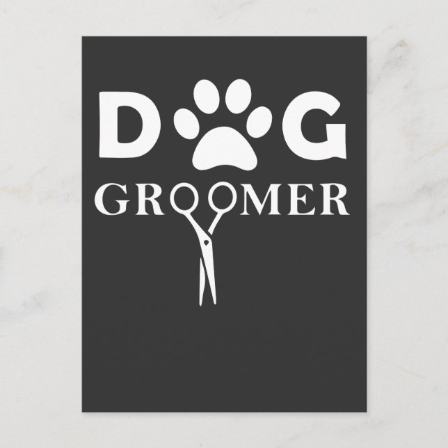 Carte Postale Grooming Chien Groomer Hommes Femmes Hommes Groome (Devant)