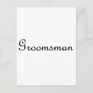 Carte Postale Groomsman