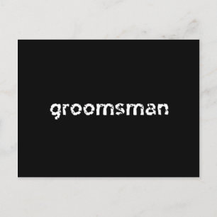 Carte Postale Groomsman
