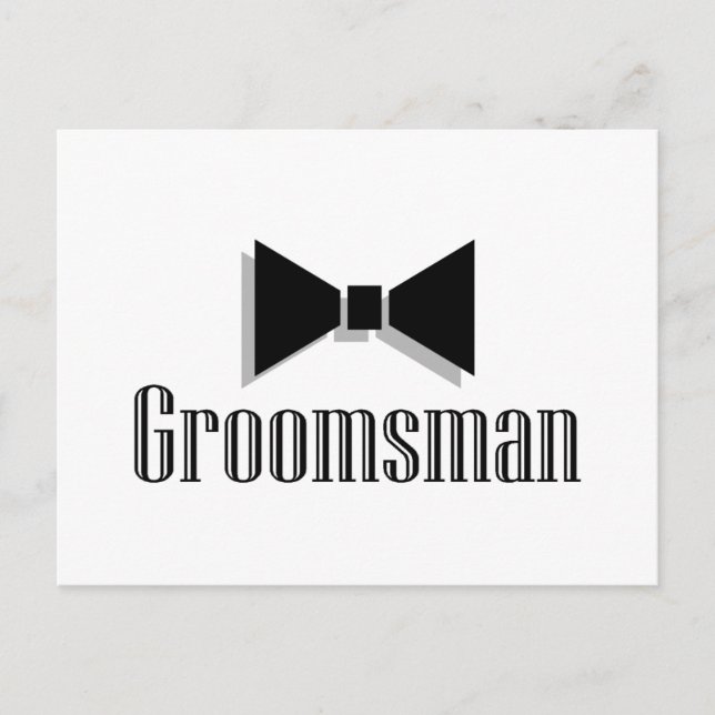 Carte Postale Groomsman (Devant)