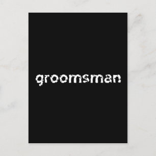 Carte Postale Groomsman