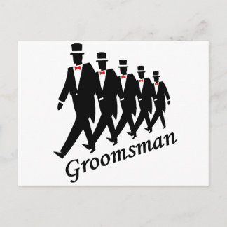 Carte Postale Groomsman (hommes)