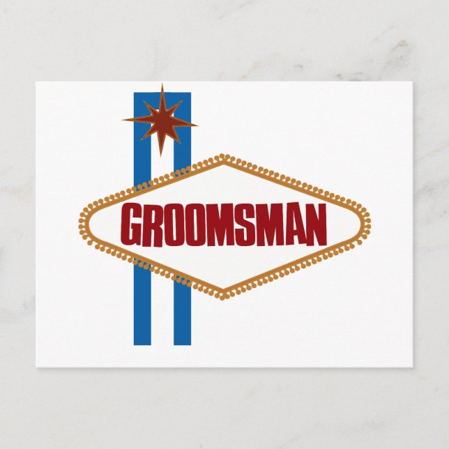 Carte Postale Groomsman Las Vegas (Devant)