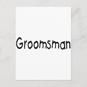 Carte Postale Groomsman (noir)