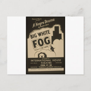 Carte Postale Gros brouillard blanc