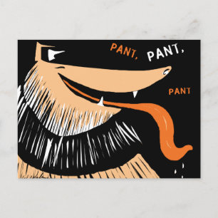 Carte Postale Gros Collie Va Pant, Pant, Pant