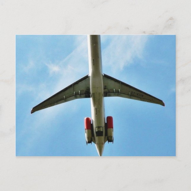 Carte Postale Gros décollage d'avion (Devant)