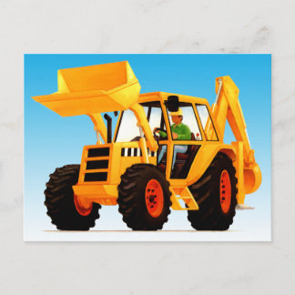 Carte Postale Gros et amusant Chiffre jaune