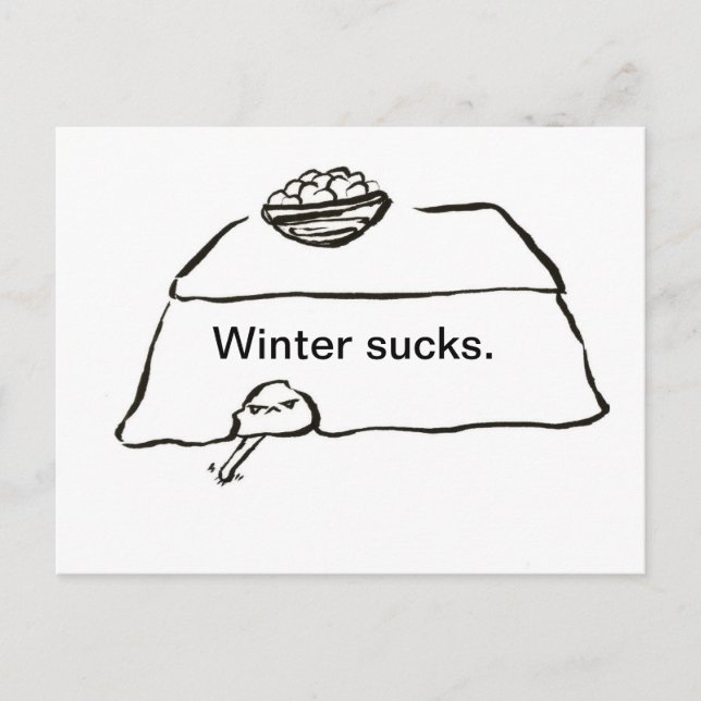 Carte Postale Gros hivernal (Devant)