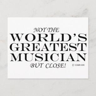 Carte Postale Gros musicien Fermer