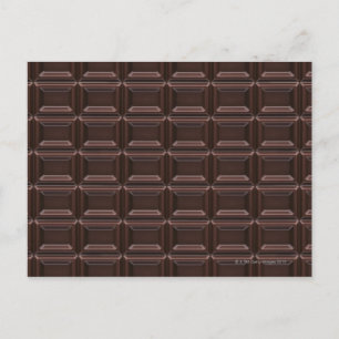 Carte Postale Gros plan de la barre de chocolat