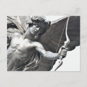 Carte Postale Gros plan de la statue d'Eros à Piccadilly Circus