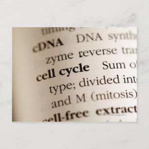 Carte Postale Gros plan des termes de chimie dans le dictionnair