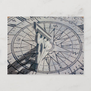 Carte Postale Gros plan d'un cadran solaire