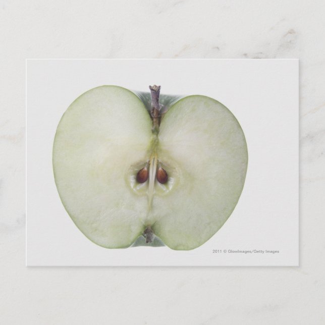 Carte Postale Gros plan d'une pomme d'orfèvre tranchée (Devant)