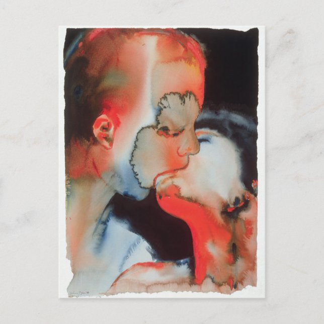 Carte Postale Gros plan Kiss 1988 (Devant)